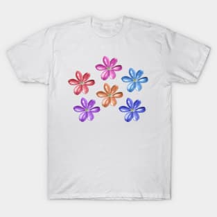 Colorful hepatica flowers T-Shirt